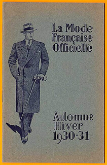 La Mode Française Officielle 1930-1931 Autumn and Winter Mode Masculine Men's Clothing, 16 pages