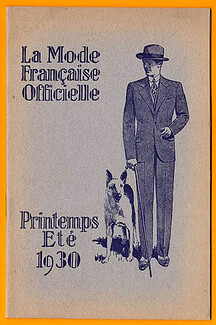 La Mode Française Officielle 1930 Spring and Summer Mode Masculine Men's Clothing, 16 pages