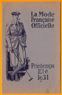 La Mode Française Officielle 1931 Spring and Summer Mode Masculine Men's Clothing