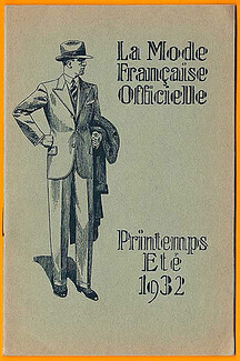 La Mode Française Officielle 1932 Spring and Summer Mode Masculine Men's Clothing, 16 pages