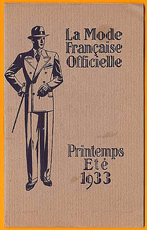 La Mode Française Officielle 1933 Spring and Summer Mode Masculine Men's Clothing, 16 pages