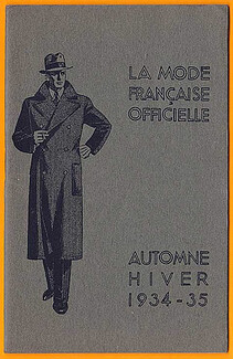 La Mode Française Officielle 1934-1935 Autumn and Winter Mode Masculine Men's Clothing, 16 pages