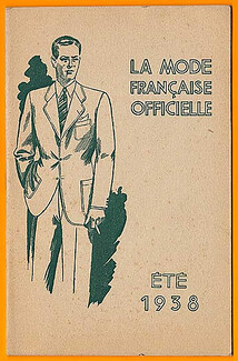 La Mode Française Officielle 1938 Summer Mode Masculine Men's Clothing