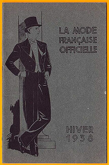 La Mode Française Officielle 1938 Winter Mode Masculine Men's Clothing