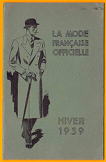 La Mode Française Officielle 1939 Winter Mode Masculine Men's Clothing
