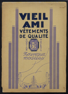 Vieil Ami (Men's Clothing) 1929 Catalogue, Portfolio with 8 Plates, Chupin