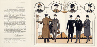 Bertholle & Cie (Tailor) 1924 Leaflet, Invitation Card, Men's Clothing