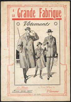 A La Grande Fabrique (Department Store) 1925 Catalog, Men's Clothing, 12 pages