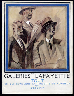 Galeries Lafayette (Catalog Men's Clothing) 1929 Dandy, Tuxedo, Swimwear, Golf, Raincoat, Marc-Luc, 28 pages