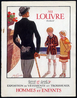 Au Louvre (Department Store) 1931 René Préjelan, Catalog, Men's Clothing, 20 pages