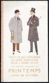 Au Printemps (Catalog Men's clothing) 1913 Shoes, Soccer, Dandy, Tuxedo, 24 pages