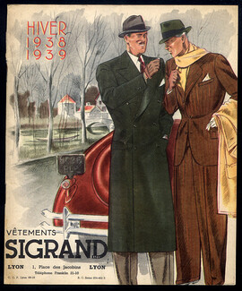 Sigrand (Department Store) 1939 Catalog, Men's Clothing