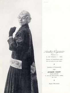 André Ciganer (Fur Clothing) 1957 Photo Georges Saad