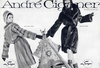 André Ciganer (Fur Clothing) 1963 Photo Arno