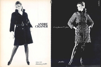 André Ciganer (Fur Clothing) 1967 Photo Jean Michalon