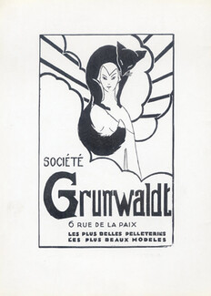 Grunwaldt (Fur Clothing) 1928 Label