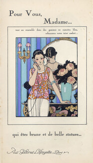 Galeries Lafayette 1920 Leaflet, George Barbier, Zig Brunner.. Art Deco