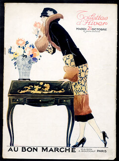 Au Bon Marché (Department Store) 1924 Catalog, René Vincent, 18 pages