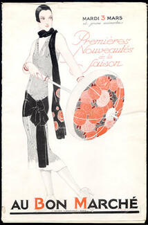 Au Bon Marché (Department Store) 1925 Catalog, René Vincent, Umbrella..Shoes..., 26 pages