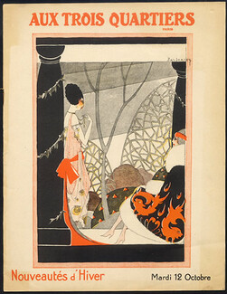 Aux Trois Quartiers (Catalog) 1920 Vladimir Barjansky, Fashion Illustration, 22 pages