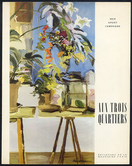 Aux Trois Quartiers 1951 Leaflet, Dimitri Bouchène