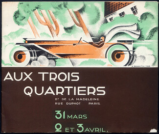 Aux Trois Quartiers (Department Store) 1928 Catalog, A. Brodovitch, 18 pages