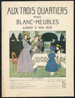 Trois Quartiers (Catalog "Blanc") 1910 Furnishing, Linen, Lingerie... Bernard Boutet de Monvel, 20 pages
