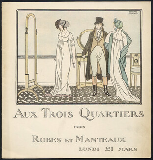 Trois Quartiers (Department Store) 1910 Catalog Fashion, Boutet de Monvel & Drian (Back), 20 pages