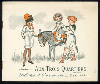 Aux Trois Quartiers (Catalog Children Fashion) 1911 Edouard Touraine, 12 pages