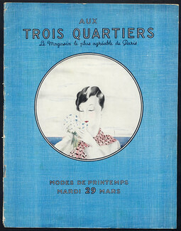 Aux Trois Quartiers 1921 Catalog Fashion, Handbag.. Hats... Zinoview (Zinovieff), 22 pages