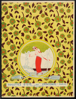 Au Printemps (Department Store) 1913 Catalog Fashion, Shoes, Umbrella, Feathers Hats... Charles Martin, 20 pages