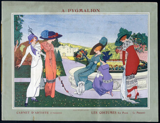 Pygmalion (Department Store) 1912 Brunelleschi, Markous, Bocher, Catalogue "Les Costumes", 36 pages