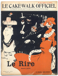 LE RIRE 1903 N°6 Le Cake-Walk Jules Alexandre Grün, Roubille, Abel Faivre, Benjamin Rabier, Grandjouan, Georges Meunier, 20 pages
