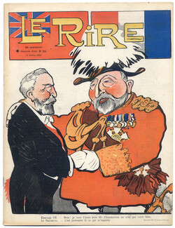 LE RIRE 1903 N°23 Caran d'Ache, René Bull, Hermann Paul, Jacques Wely, Jeanniot, 16 pages