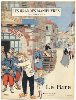 LE RIRE 1903 N°33 Charly "Les Grandes Manoeuvres", 9 pages illustrées par Charly