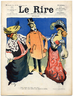 LE RIRE 1903 N°47 Lucien Métivet, Léonce Burret, Villemot, Poulbot, Jacques Nam, Paul Iribe, 16 pages
