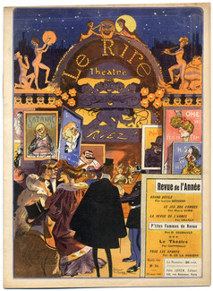 LE RIRE 1904 N°51 Léonce Burret, Delaw, Henry Gerbault, Cappiello, Nézière, Avelot, Métivet, 16 pages