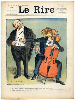 LE RIRE 1904 N°64 Lucien Métivet, Gosé, Léandre, Roubille, Grandjouan, Iribe, Poulbot, 16 pages