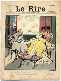 LE RIRE 1904 N°79 Jeanniot, Roubille, Sancha, Gerbault, Poulbot, Gottlob, Gus Bofa, 16 pages