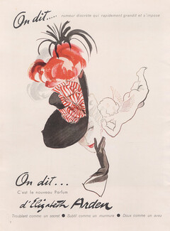 Elizabeth Arden (Perfumes) 1945 "On Dit..." Angel