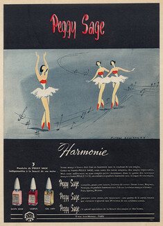 Peggy Sage (Cosmetics) 1951 Nail Polish, Pierre Galichere
