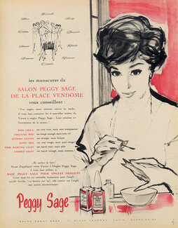 Peggy Sage (Cosmetics) 1961 Nail Polish