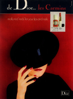 Christian Dior (Cosmetics) 1974 Lipstick, Nail Polish