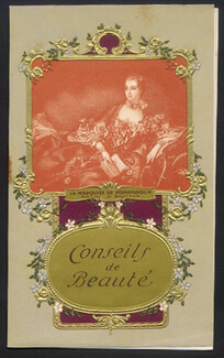 Bleuze-Hadancourt (Cosmetics) Catalog, Marquise de Pompadour, Satinine Pompadour, Boucher (Cover), 8 pages