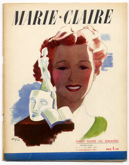 Marie Claire 1937 N°3 Léon Bénigni André Maurois Molyneux Jacques Demachy