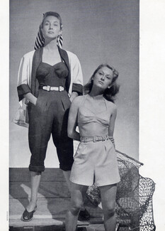 Hermès (Swimwear Short) & Paquin (Pants) 1946 Photo Harry Meerson