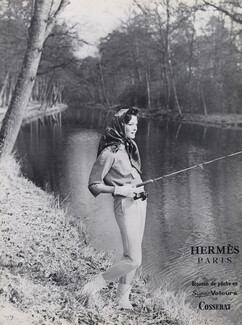 Hermes (Couture) 1959 Blouson de pêche en velours, Cosserat