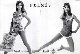 Hermès (Swimwear) 1967 Photo Roland Bianchini, Beach Bag