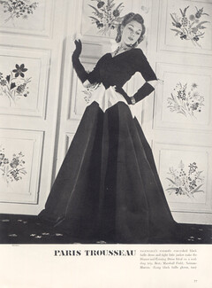 Balenciaga (Couture) 1939 Black Faille Dress and Jacket, Photo Schall