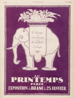 Au Printemps (Department Store) 1921 Elephant